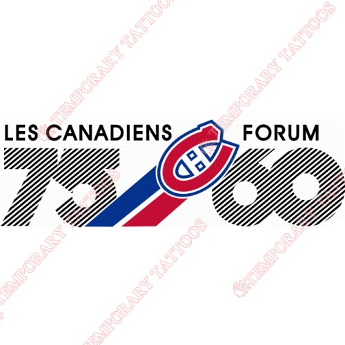 Montreal Canadiens Customize Temporary Tattoos Stickers NO.206